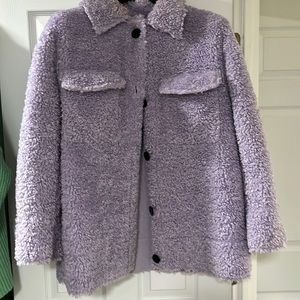 Purple Teddy Coat, super warm